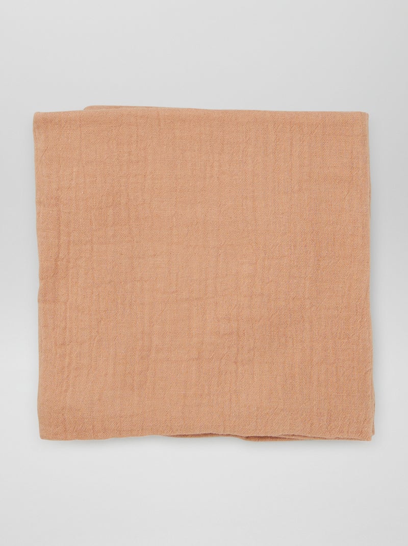 Lot de 3 langes Blanc/bleu - Kiabi