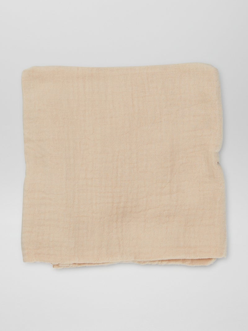 Lot de 3 langes en coton Bleu - Kiabi