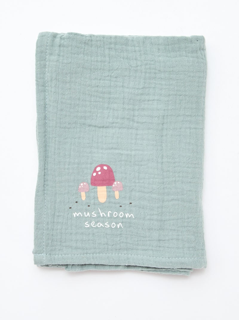 Lot de 3 langes en gaze de coton Blanc - Kiabi