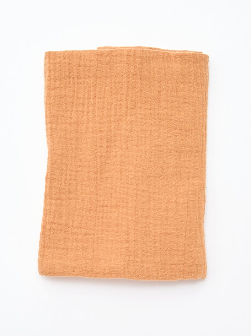 Lot de 3 langes en gaze de coton Blanc - Kiabi