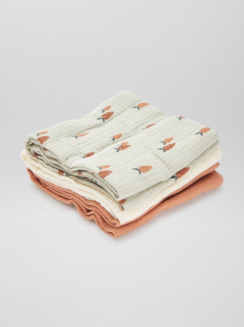 Lot de 3 langes - Kiabi