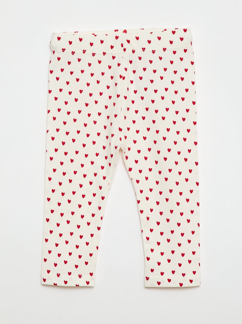 Lot de 3 leggings longs Blanc - Kiabi