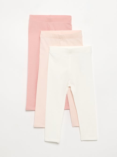 Lot de 3 leggings unis en jersey - Kiabi Lot de 3 leggings unis en jersey - Kiabi