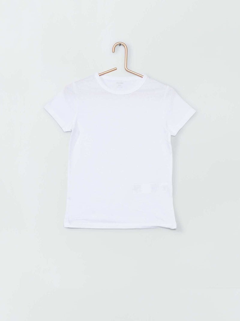 Lot de 3 maillots de corps blanc - Kiabi