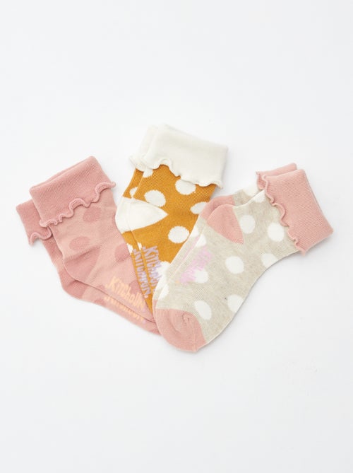 Lot de 3 paires de chaussettes avec revers - Kitchoun - Kiabi