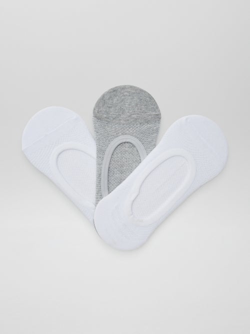 Lot de 3 paires de chaussettes invisibles - Kiabi
