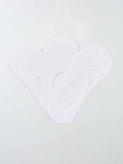 Lot de 3 paires de chaussettes invisibles - Kiabi