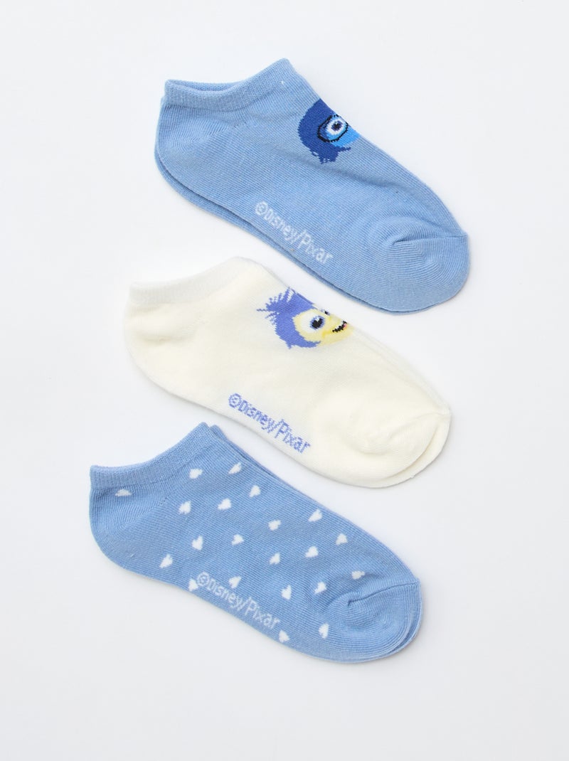 Lot de 3 paires de chaussettes invisibles 'Disney' Blanc - Kiabi