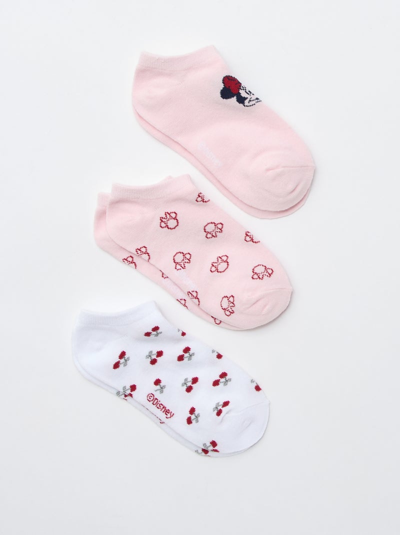 Lot de 3 paires de chaussettes invisibles 'Disney' Blanc - Kiabi