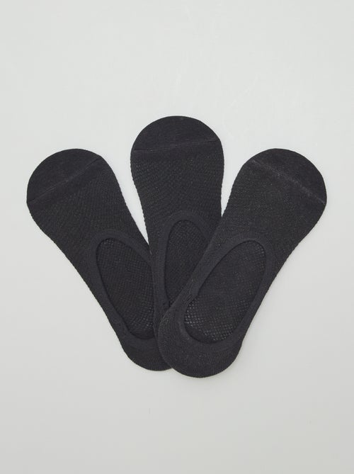 Lot de 3 paires de chaussettes invisibles - Kiabi