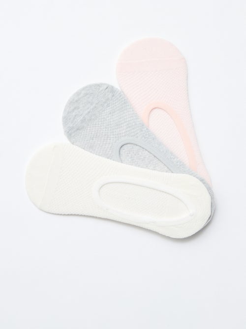 Lot de 3 paires de chaussettes invisibles - Kiabi