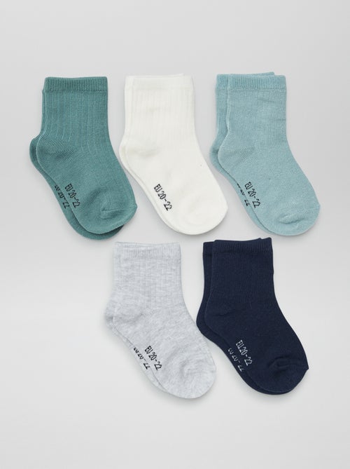 Lot de 3 paires de chaussettes naissance - Kiabi