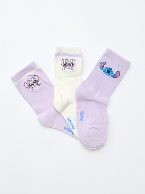 Lot de 3 paires de chaussettes 'Stitch' - Kiabi
