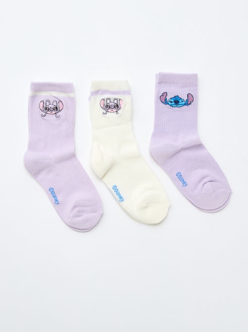 Lot de 3 paires de chaussettes 'Stitch' - Kiabi