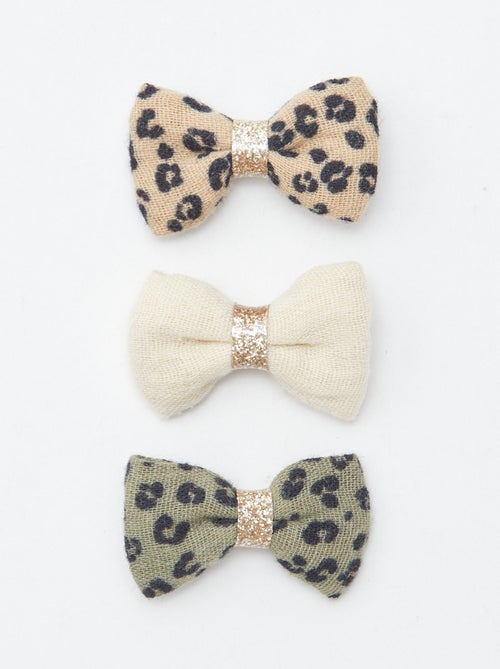 Lot de 3 pinces croco à noeud - Kiabi