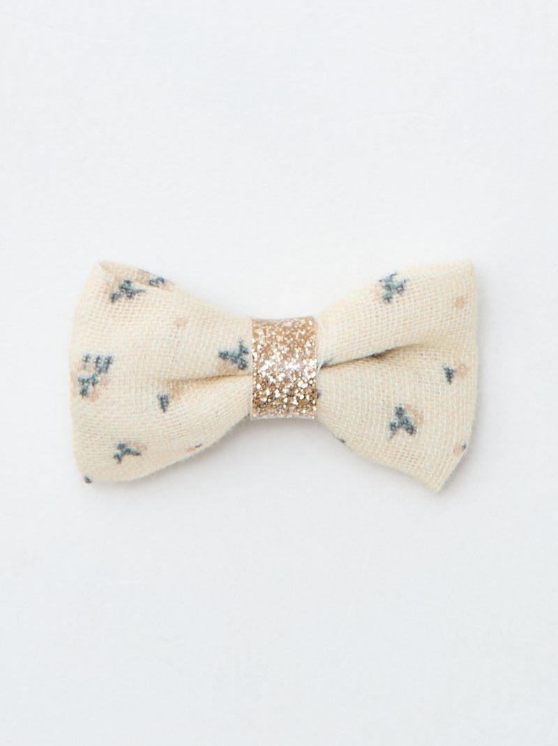 Lot de 3 pinces croco à noeud Marron - Kiabi