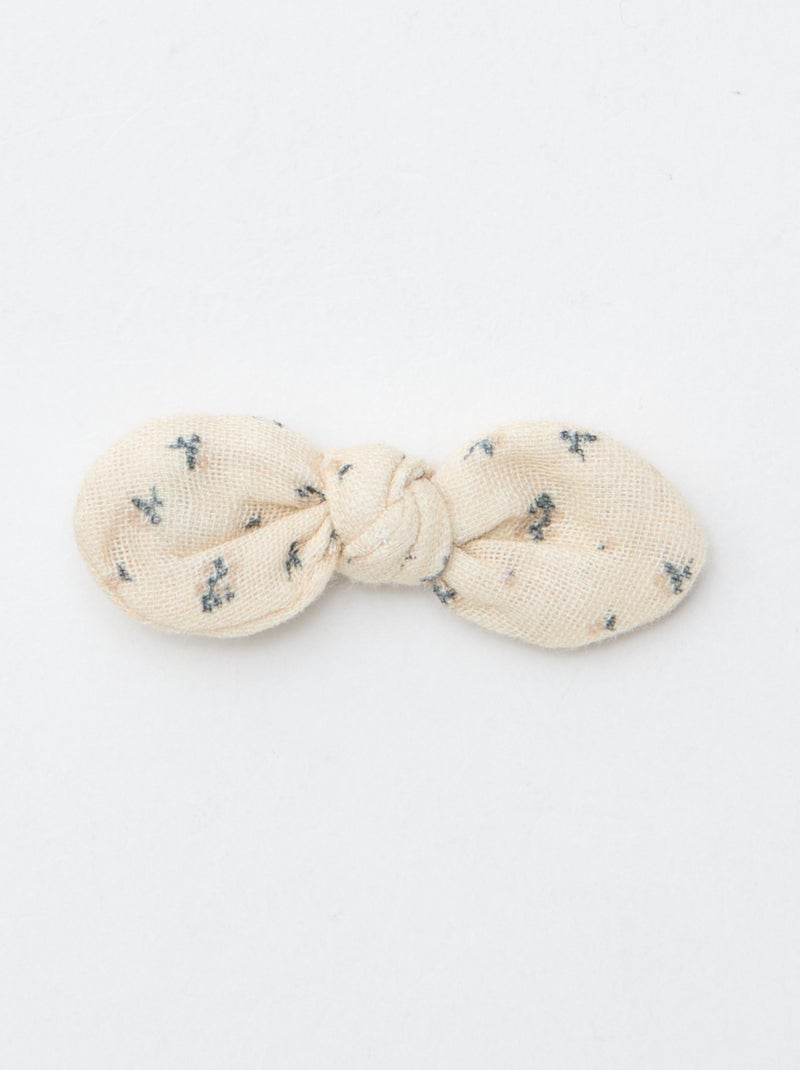 Lot de 3 pinces croco à noeud Marron - Kiabi