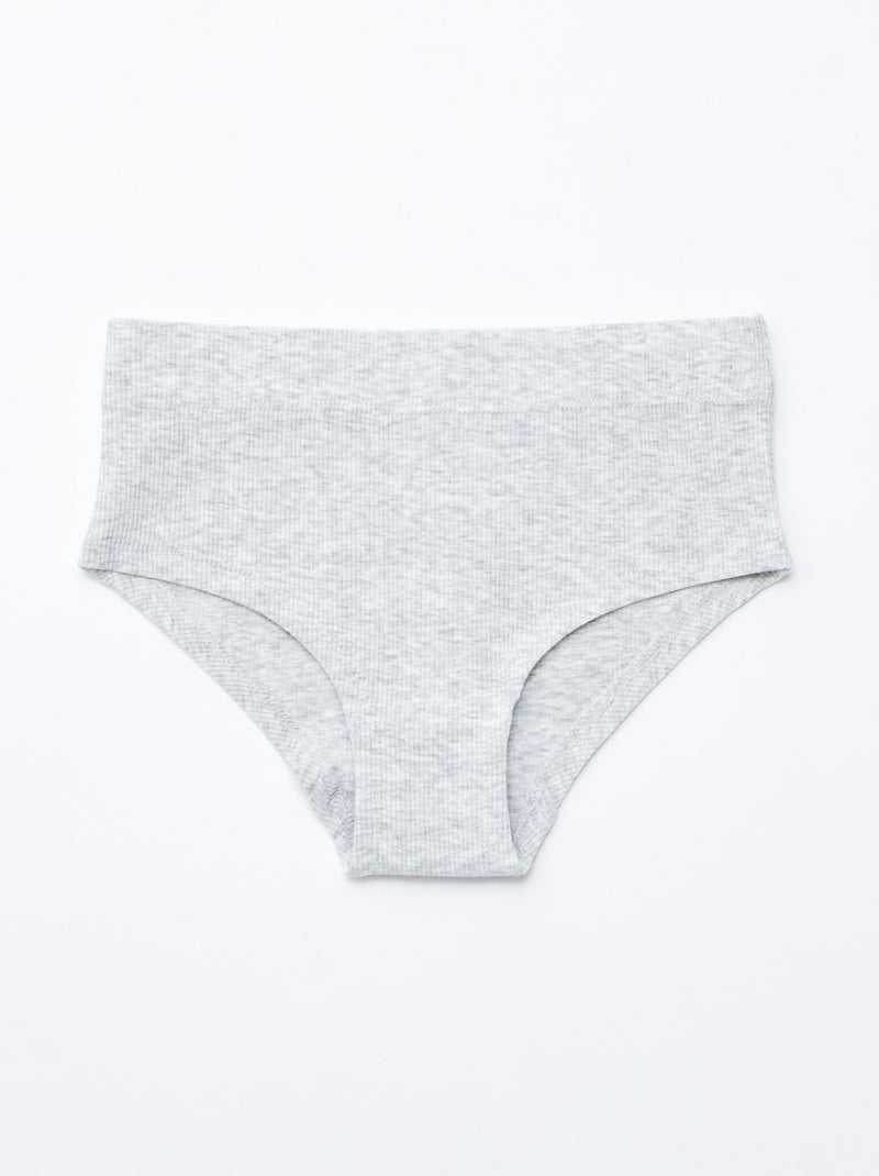 Lot de 3 shorties Gris - Kiabi