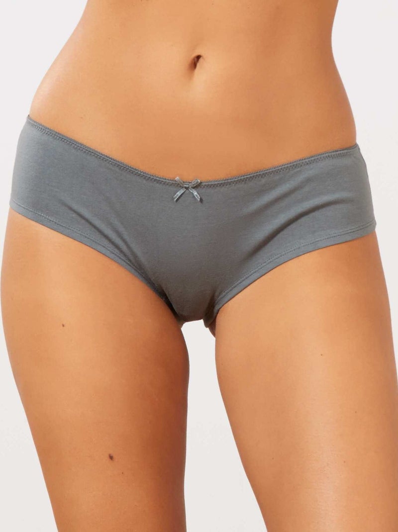 Lot de 3 shorties kaki/blanc - Kiabi