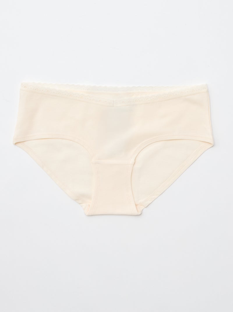 Lot de 3 shorties maternité Marron - Kiabi