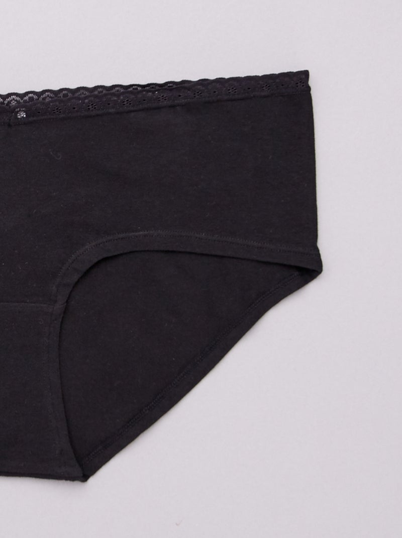 Lot de 3 shorties maternité noir/gris clair/gris foncé - Kiabi