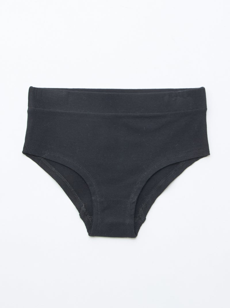 Lot de 3 shorties Noir - Kiabi