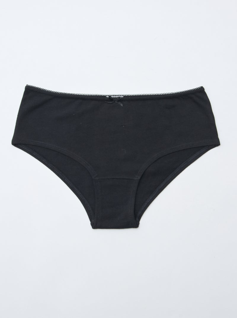 Lot de 3 shorties Noir - Kiabi