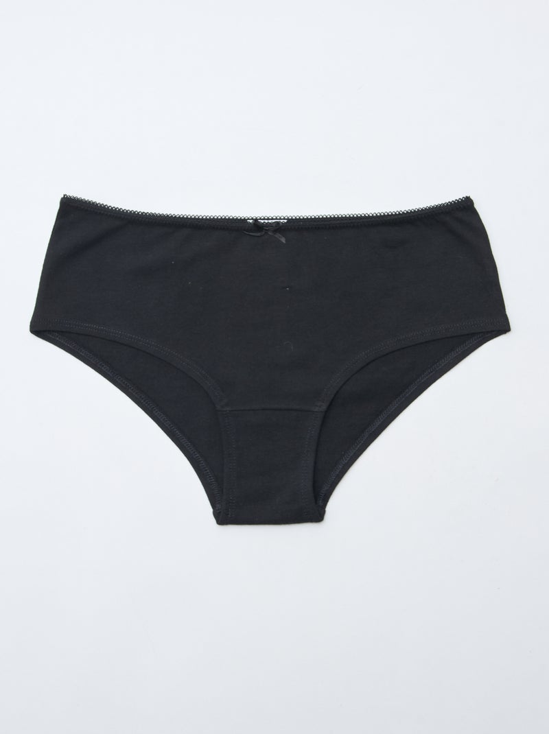 Lot de 3 shorties Noir - Kiabi