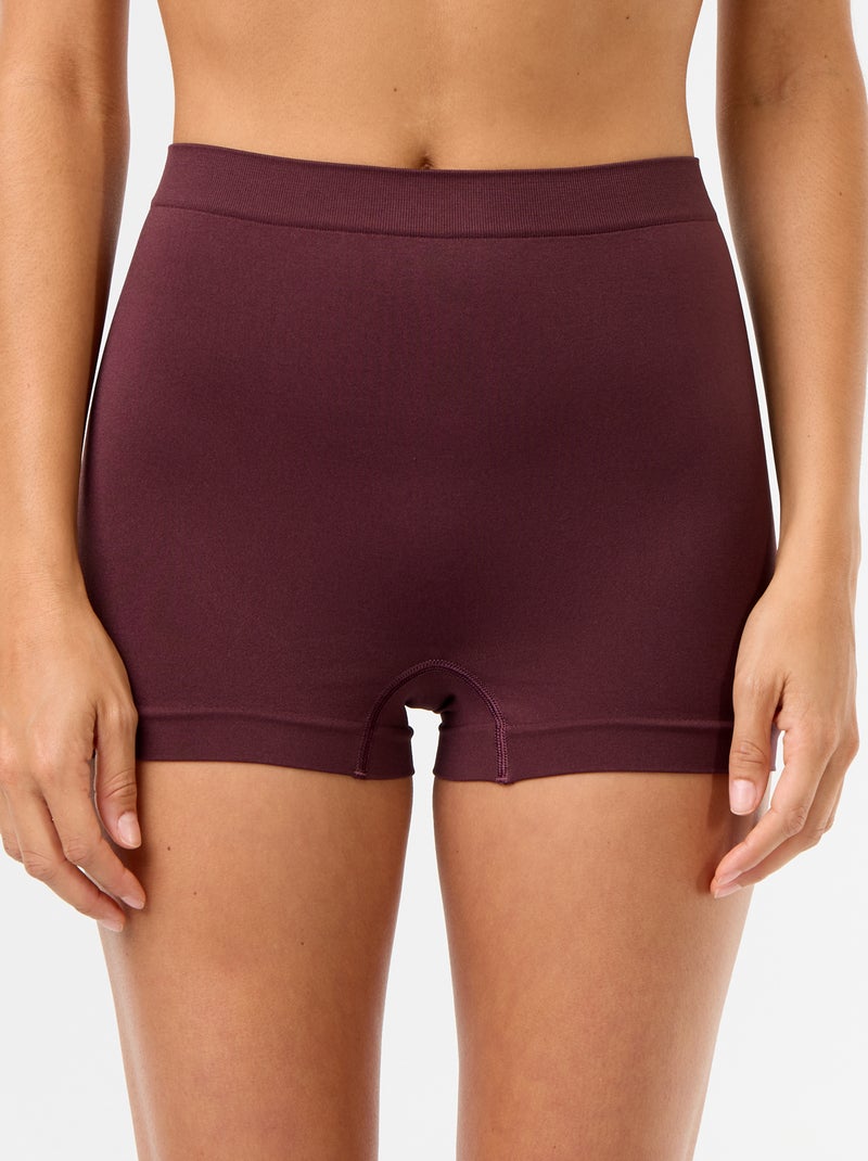 Lot de 3 shorties sans couture Violet - Kiabi