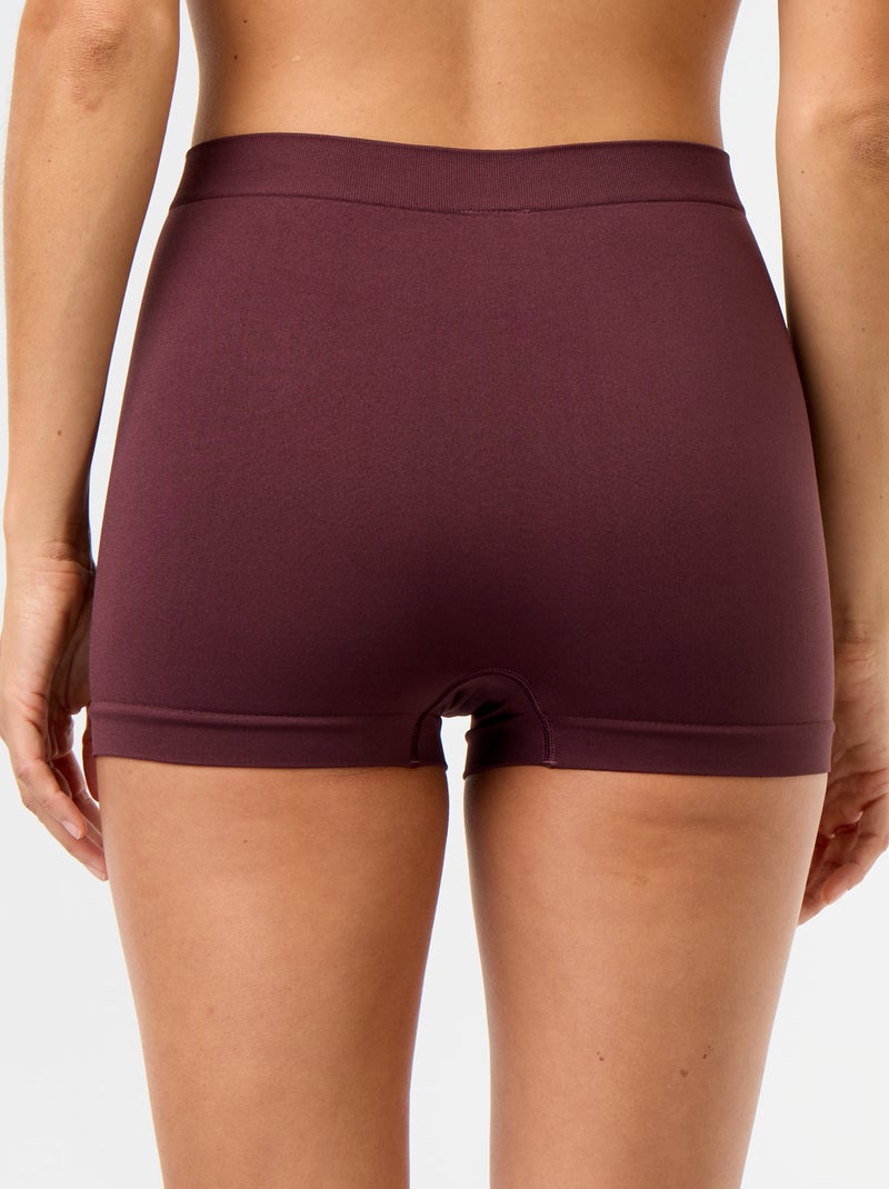 Lot de 3 shorties sans couture Violet - Kiabi