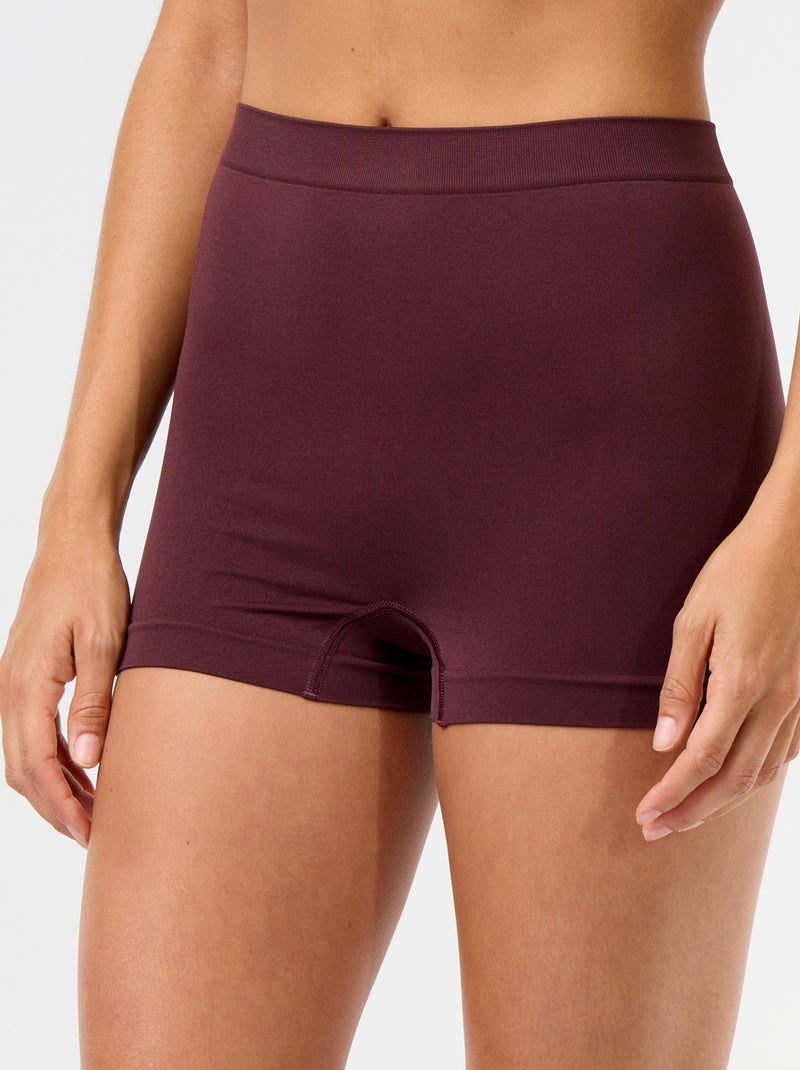 Lot de 3 shorties sans couture Violet - Kiabi