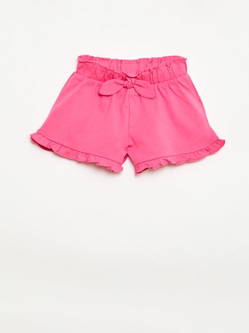 Lot de 3 shorts unis volantés - Kiabi