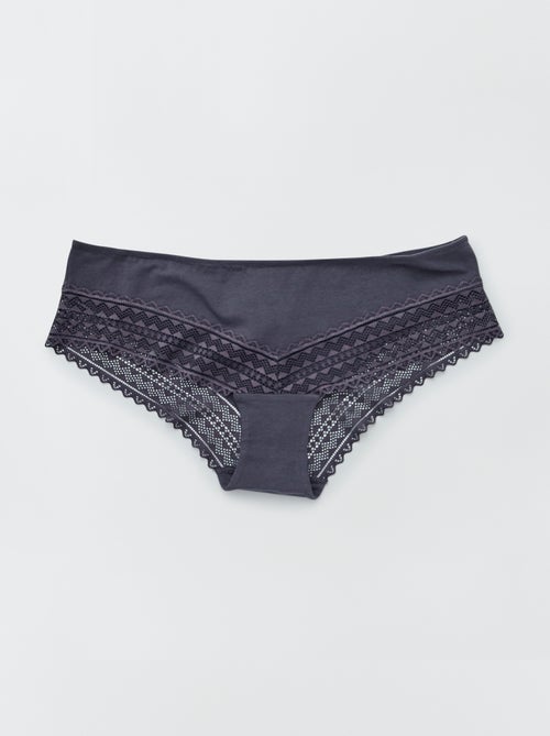 Lot de 3 shorty avec dentelle - Kiabi