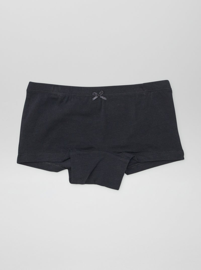 Lot de 3 shortys Blanc/noir - Kiabi