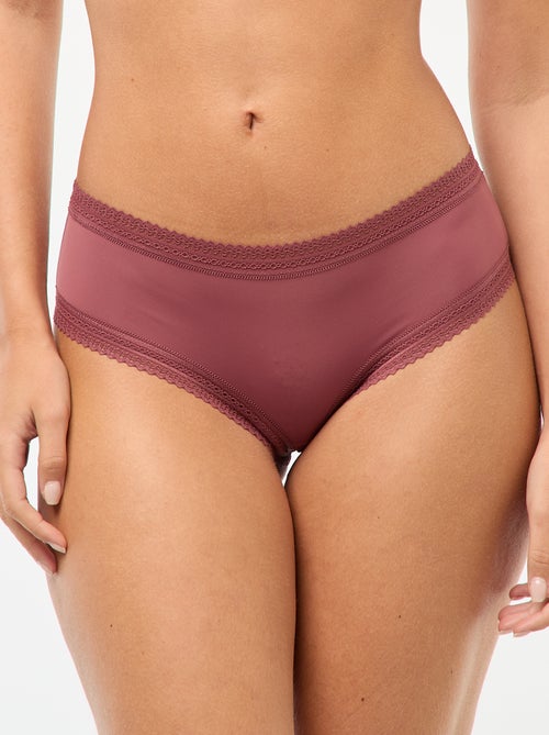 Lot de 3 shortys en microfibre imprimé - Kiabi