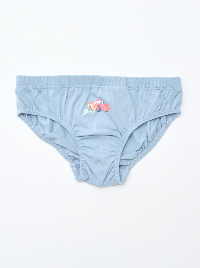 Lot de 3 slips 'Cars' en coton Bleu - Kiabi