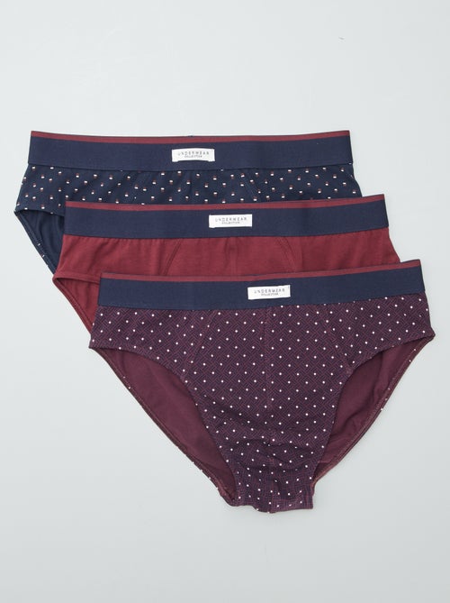 Lot de 3 slips imprimés - Kiabi