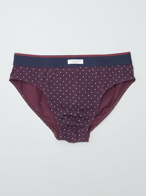 Lot de 3 slips imprimés - Kiabi