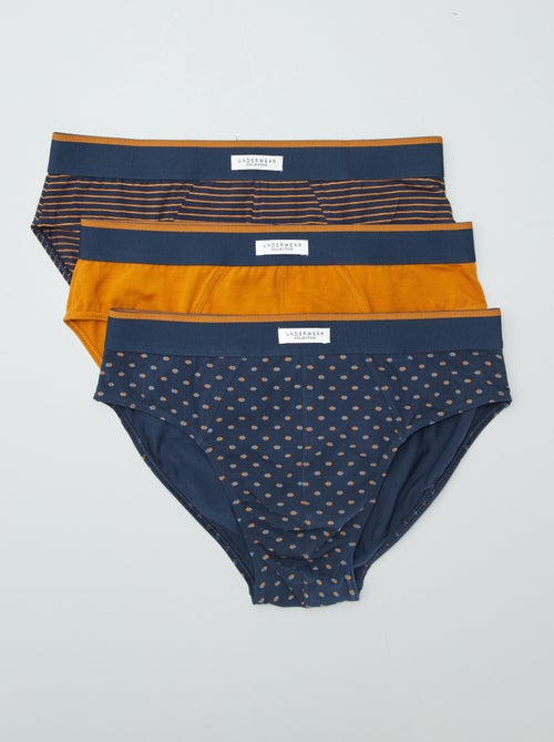 Lot de 3 slips imprimés - Kiabi
