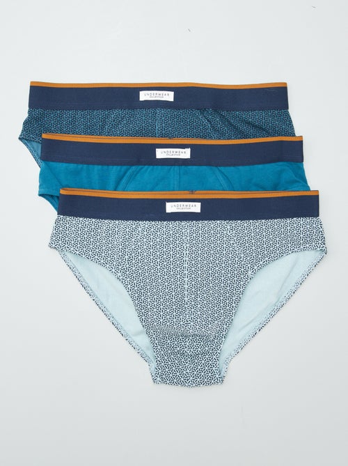 Lot de 3 slips imprimés - Kiabi