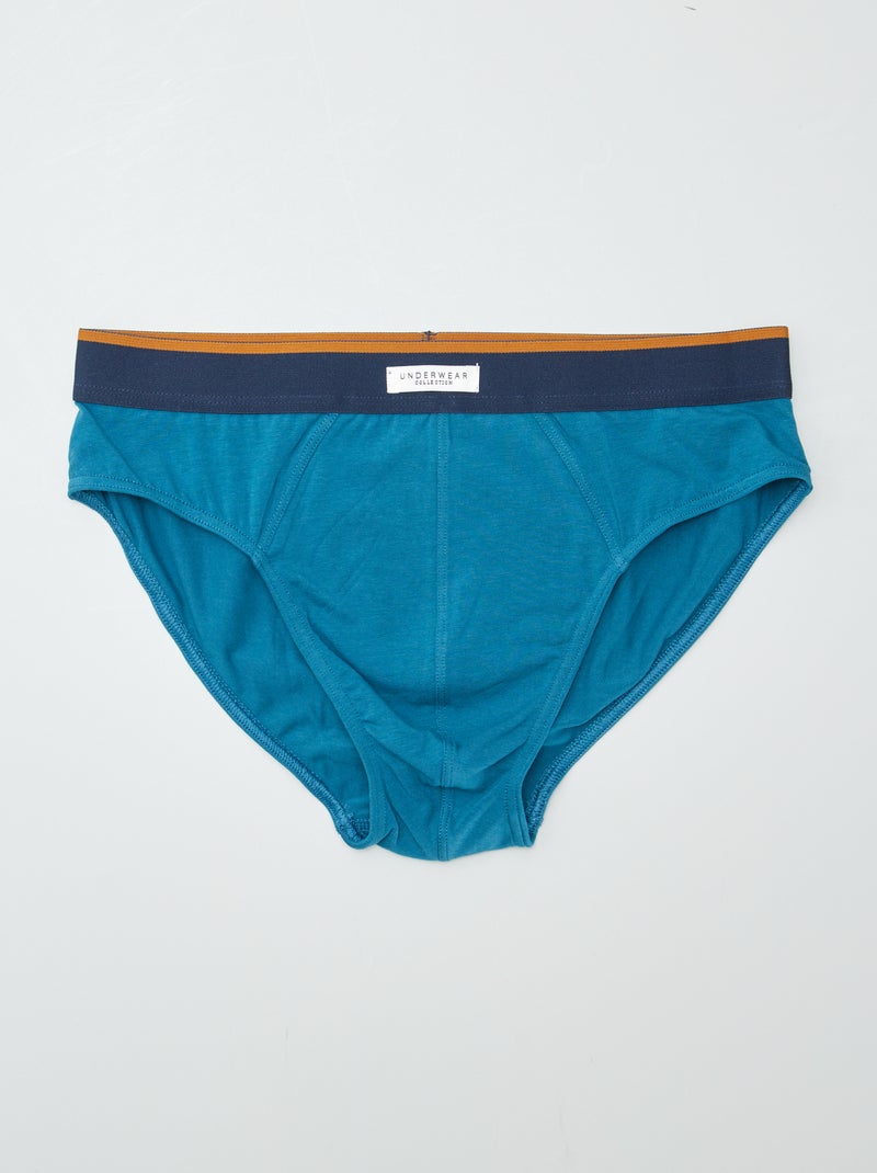 Lot de 3 slips imprimés Vert - Kiabi