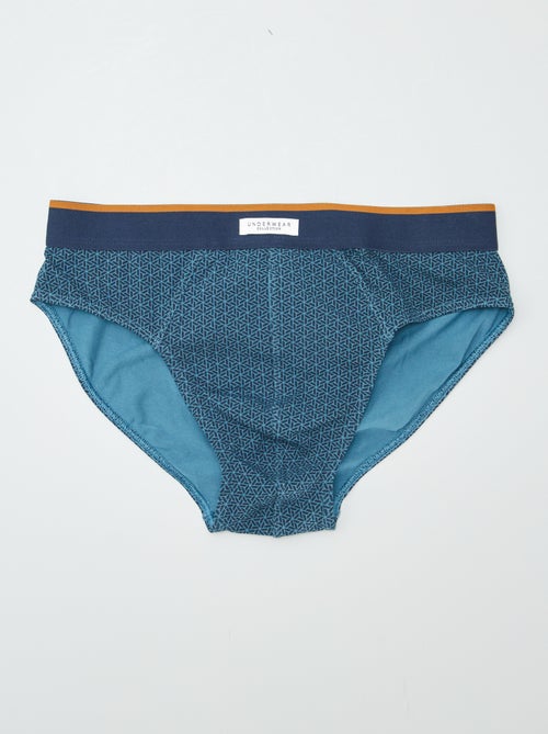 Lot de 3 slips imprimés - Kiabi