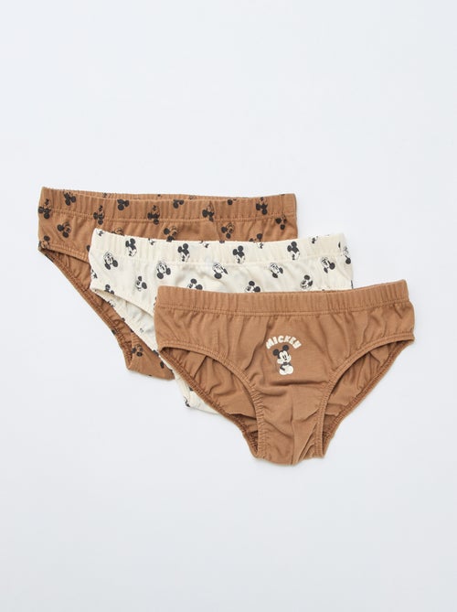 Lot de 3 slips 'Mickey' en coton - Kiabi
