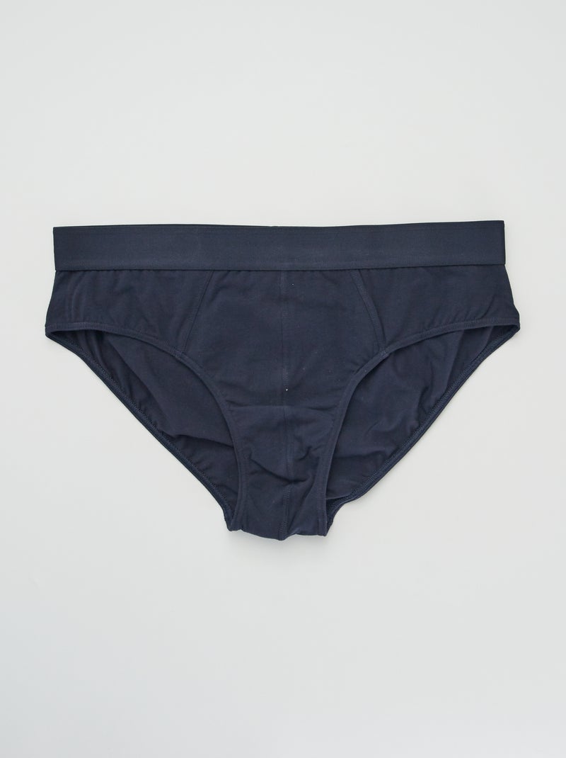 Lot de 3 slips unis Marine - Kiabi