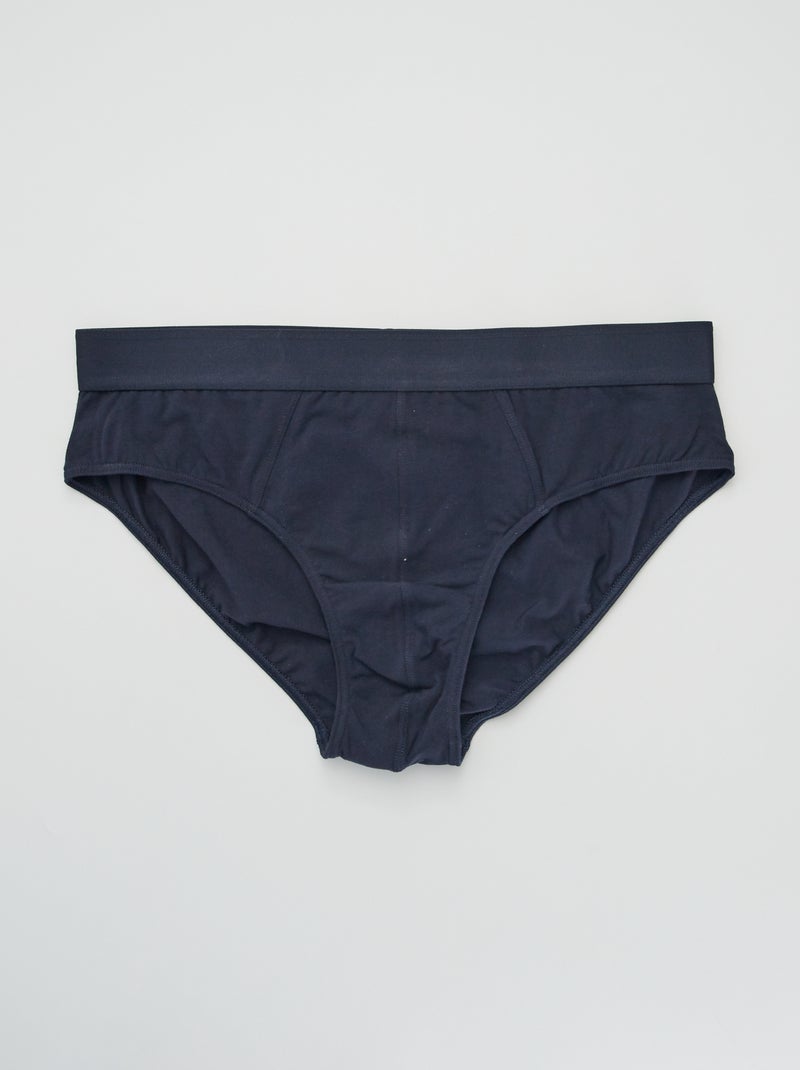 Lot de 3 slips unis Marine - Kiabi