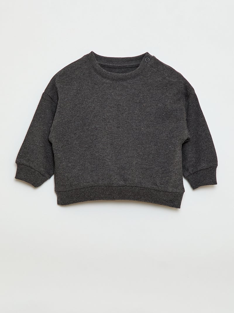 Lot de 3 sweats unis Gris - Kiabi