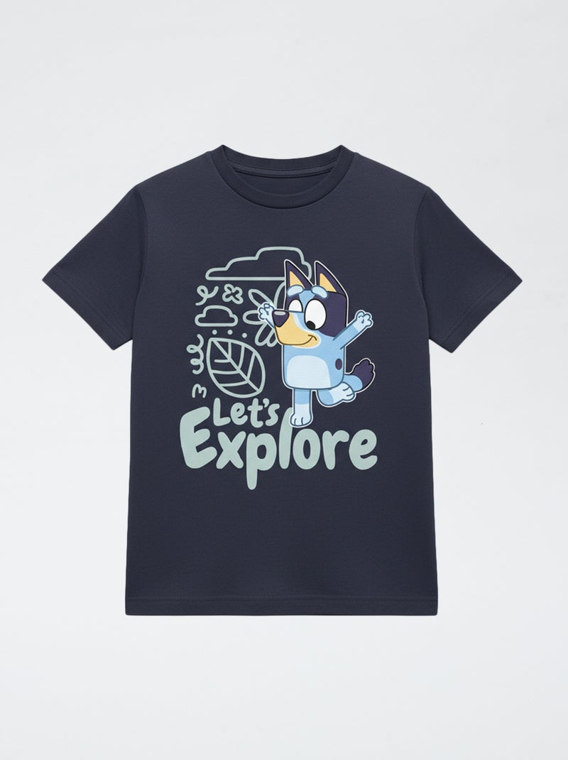 Lot de 3 t-shirt 'Bluey' manches courtes en coton Blanc - Kiabi