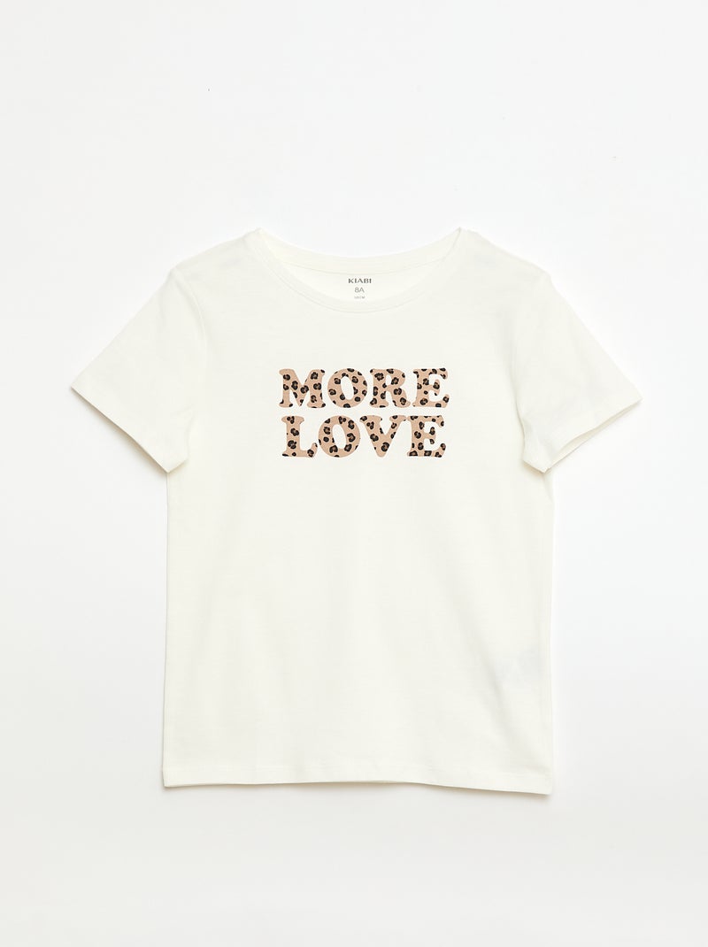 Lot de 3 t-shirts à manches courtes Beige - Kiabi