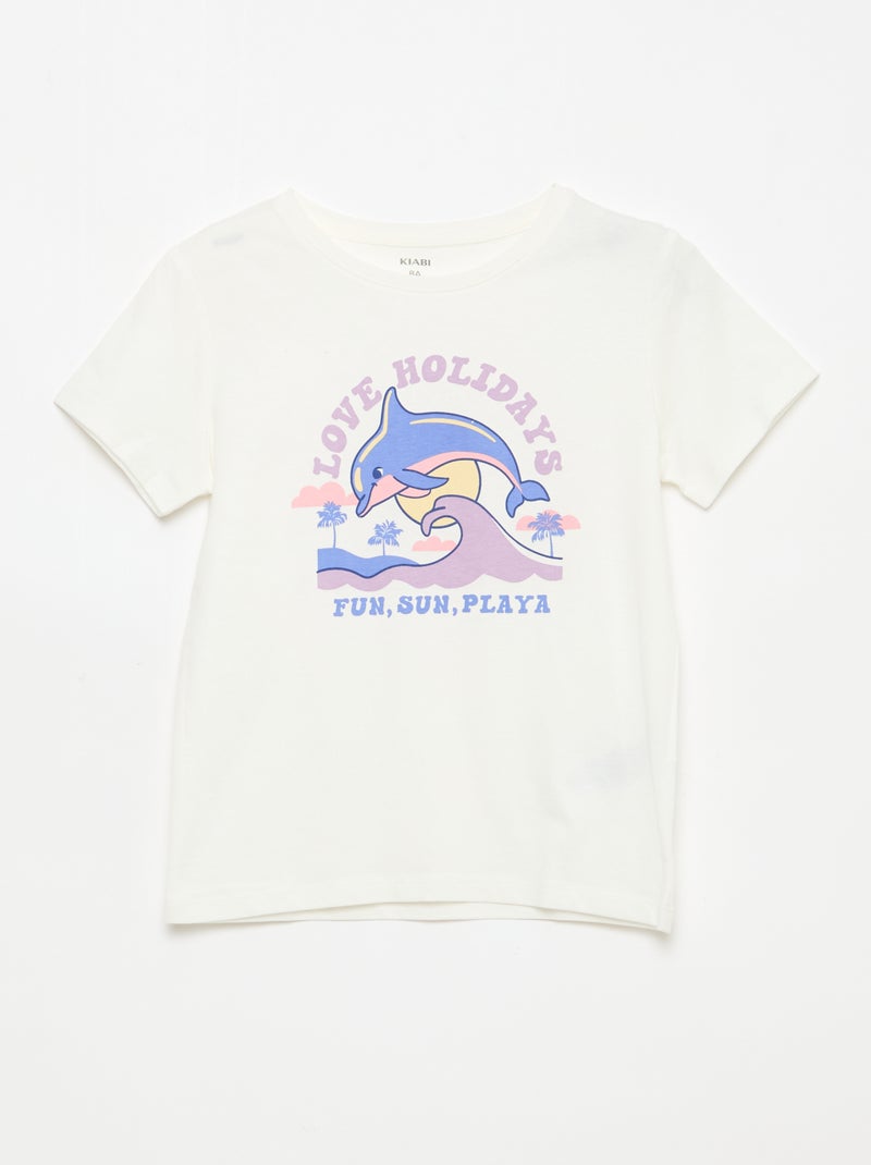 Lot de 3 t-shirts à manches courtes Blanc - Kiabi