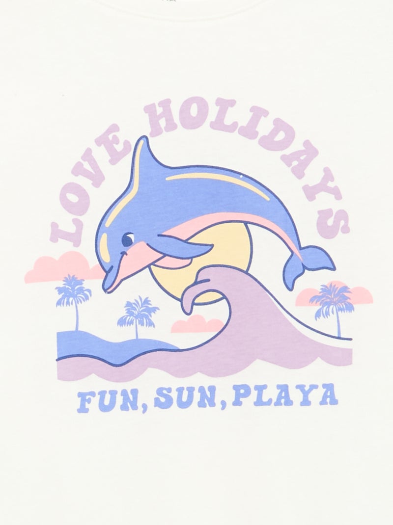 Lot de 3 t-shirts à manches courtes Blanc - Kiabi